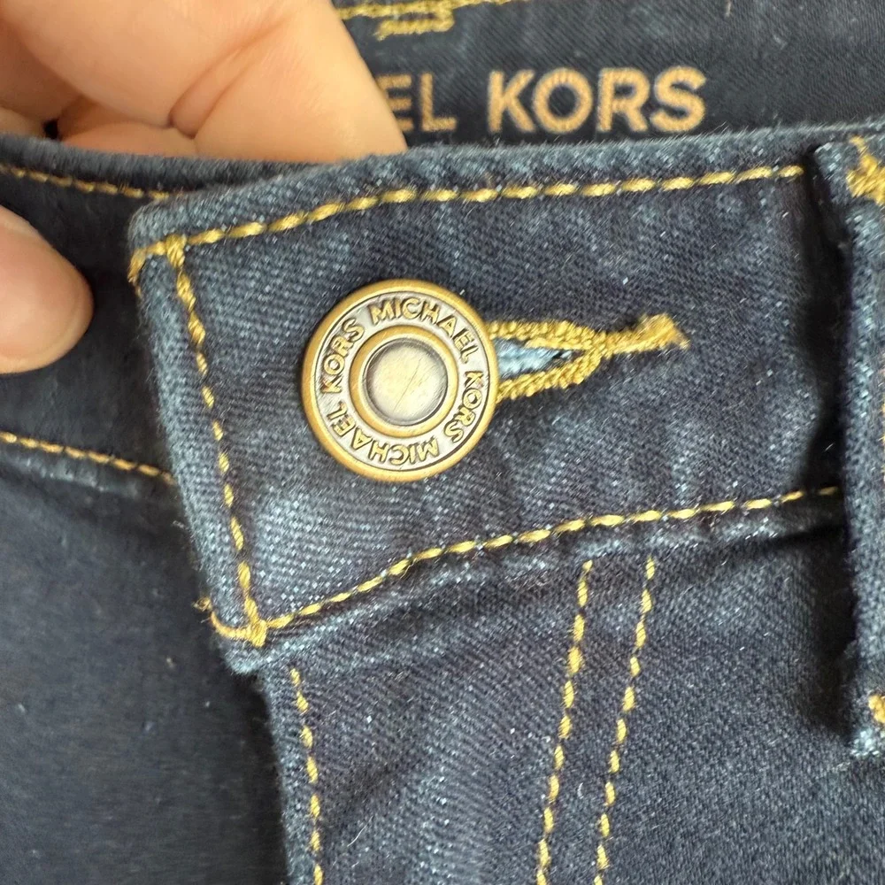 Michael Kors Womens Size‎ 4 Dark Wash Skinny Jeans Indigo Blue Stretch Denim